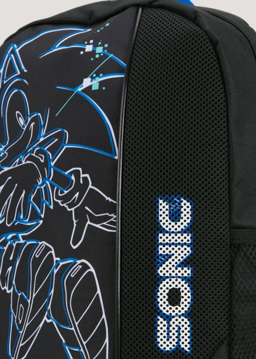 Kids Black Sonic Backpack - One Size Image 2