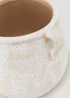 Whitewashed Ceramic Two Handle Vase (17cm x 22cm) Image 2
