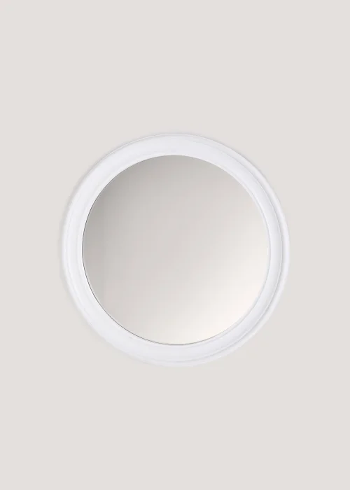 White Round Porthole Mirror (60cm) Image 1