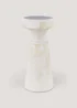 Whitewashed Candle Holder (20cm x 9.5cm) Image 1