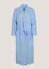 Blue Double Cloth Dressing Gown - Small Image 4