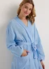 Blue Double Cloth Dressing Gown - Small Image 3