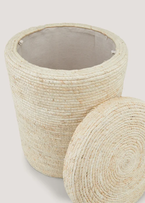 Natural Storage Pouffe (45cm x 43cm x 40cm) Image 2