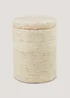 Natural Storage Pouffe (45cm x 43cm x 40cm) Image 1