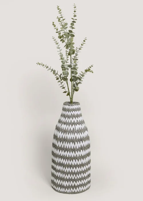 Grey Woven Paper Vase (60cm) Image 2