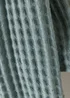 Green Waffle Throw (130cm x 150cm) Image 2