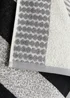 Monochrome 100% Cotton Textured Stripe Towels - Hand Towel Image 2
