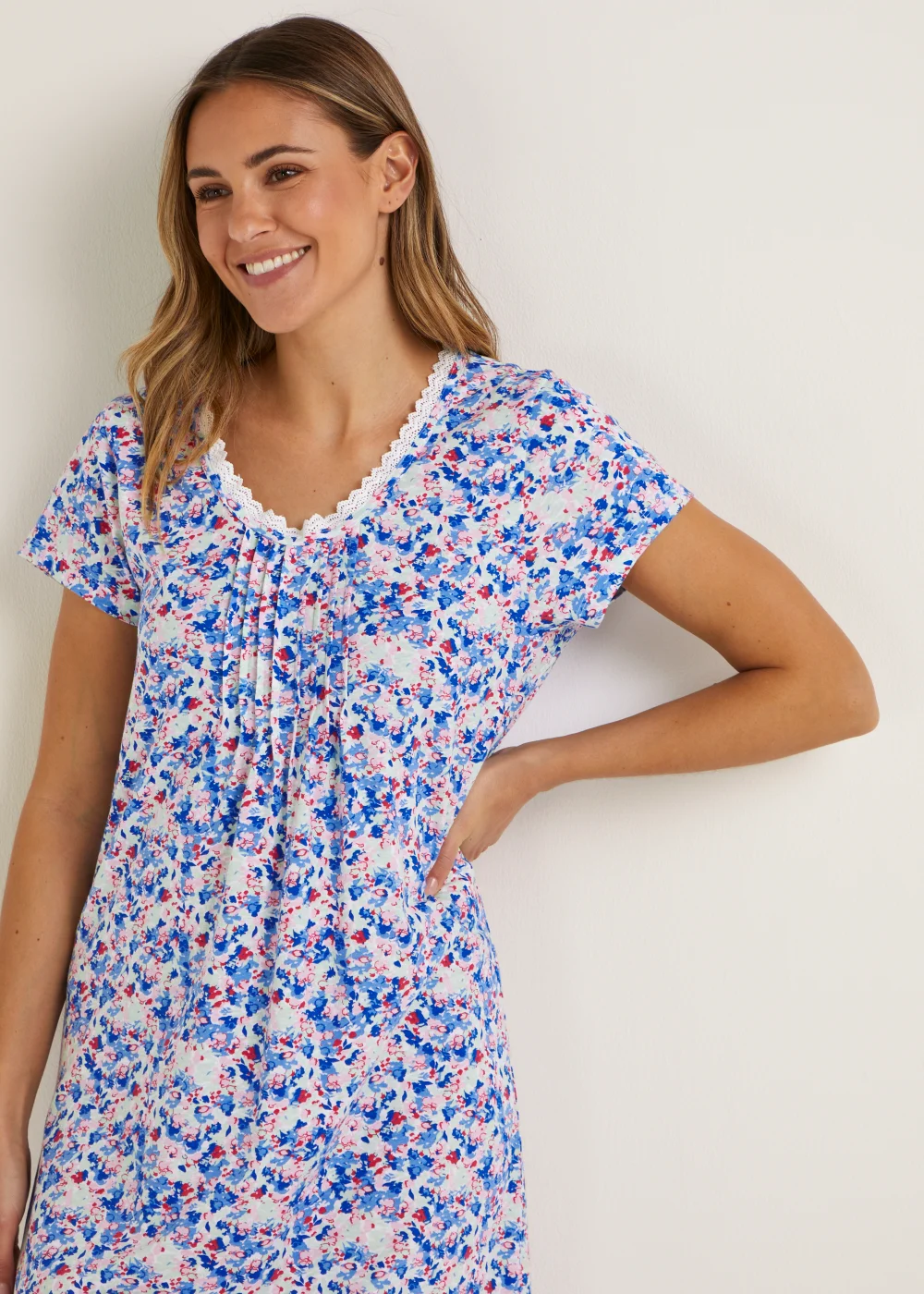 Multicoloured Lace Nightie - Small Image 3