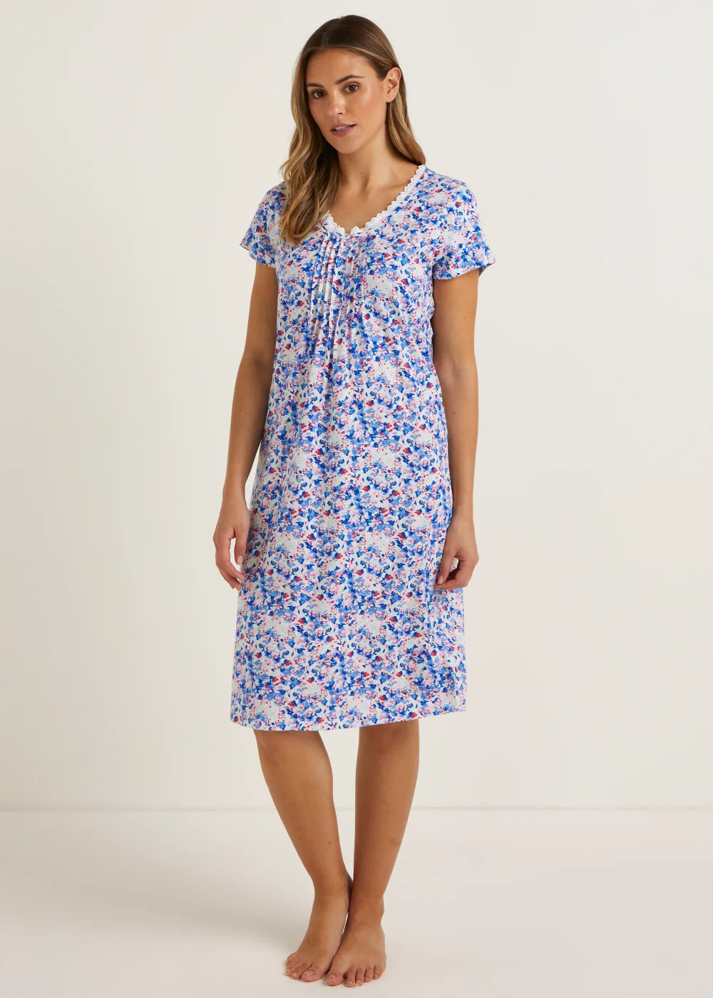 Multicoloured Lace Nightie - Small Image 1