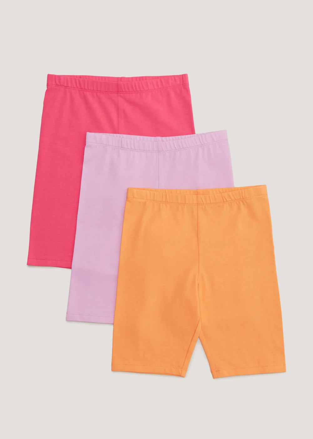 Girls 3 Pack Cycling Shorts (4-13yrs) - 8 Yrs Image 1