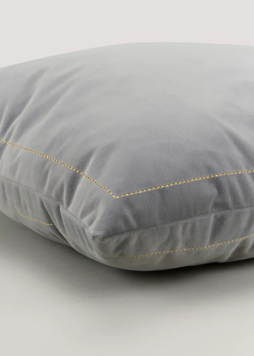 Grey Bee Embroidered Bee Cushion (43cm x 43cm) Image 2