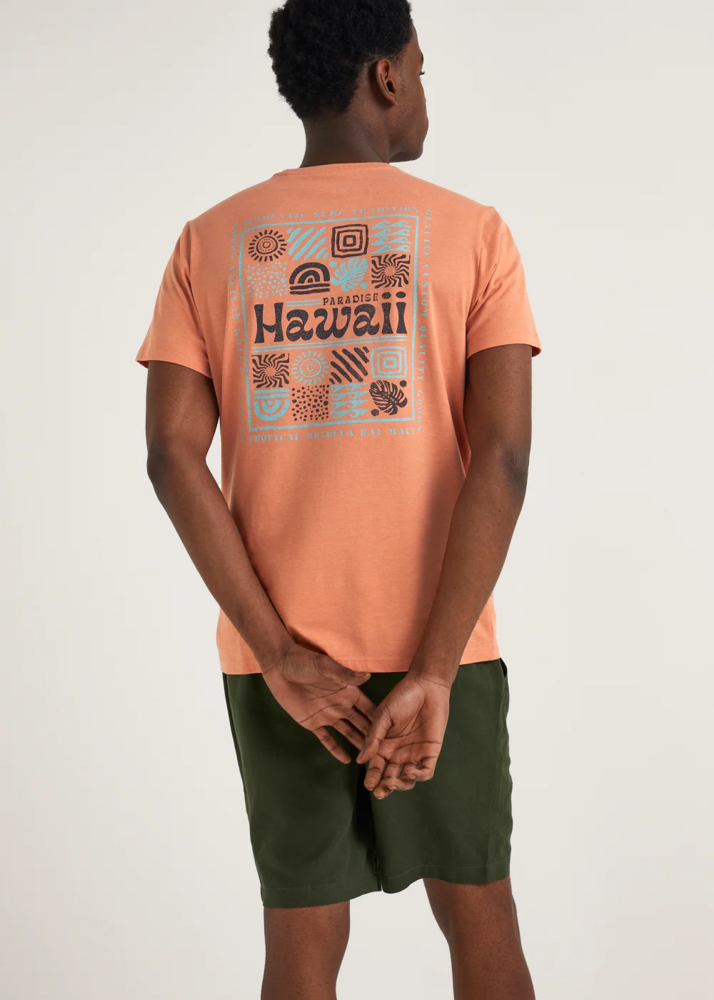 Coral Hawaii Print T-Shirt - Small Image 2