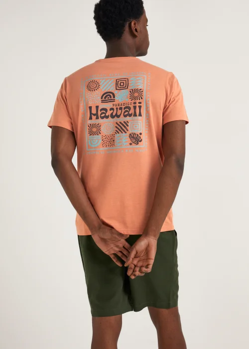 Coral Hawaii Print T-Shirt - Small Image 2
