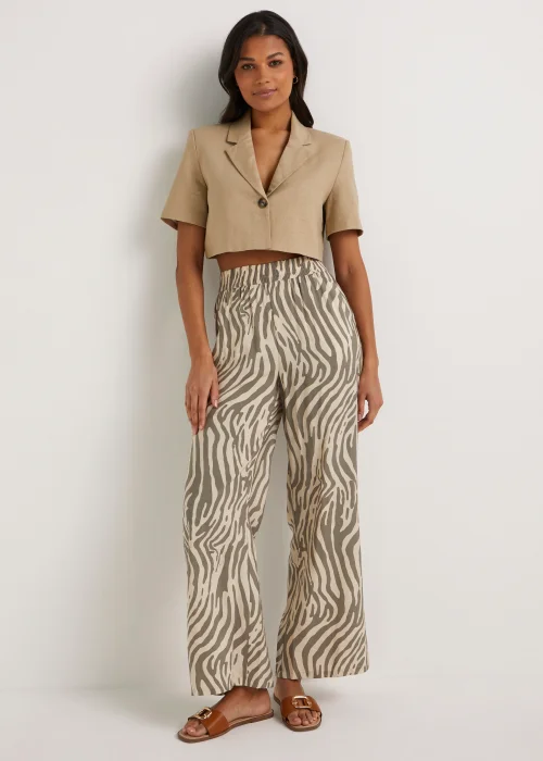 JDY Say Oatmeal Cropped Top - 8 Image 4
