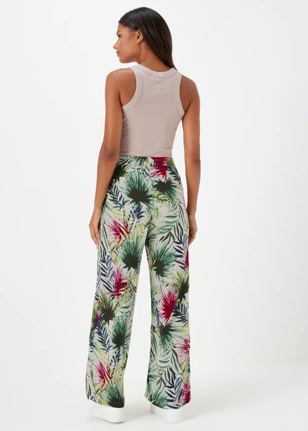 JDY Bora Multicoloured Floral Wide Leg Trousers - 10 Image 2