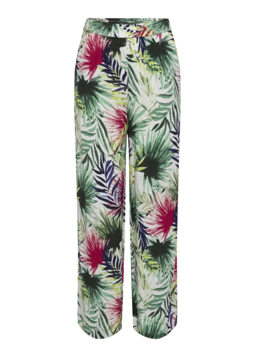 JDY Bora Multicoloured Floral Wide Leg Trousers - 10 Image 5