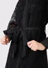 In The Style Jac Jossa Black Lace Belted Shirt Dress - 8 Image 5