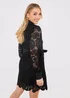 In The Style Jac Jossa Black Lace Belted Shirt Dress - 8 Image 4