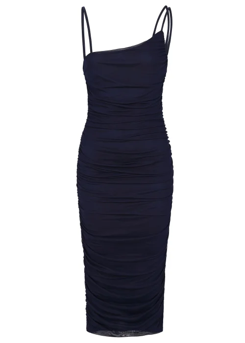 Girls on Film by Dani Dyer Navy Mesh Midi Dress - 8 Image 5