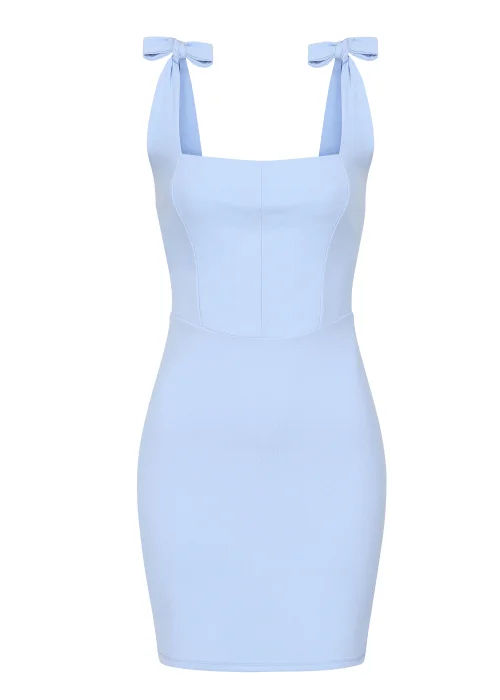Girls on Film by Dani Dyer Blue Scuba Bodycon Dress - 14 Image 5