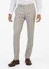 Broken Stitch Suffolk Stone Check Slim Fit Suit Trousers - 32 Waist 29 Leg Image 2