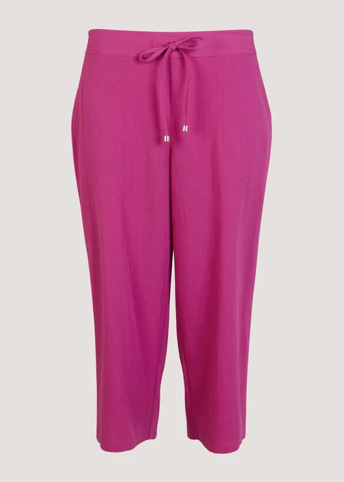 Fuchsia Cropped Trousers - Size 10 Image 5