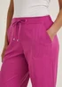 Fuchsia Cropped Trousers - Size 10 Image 3
