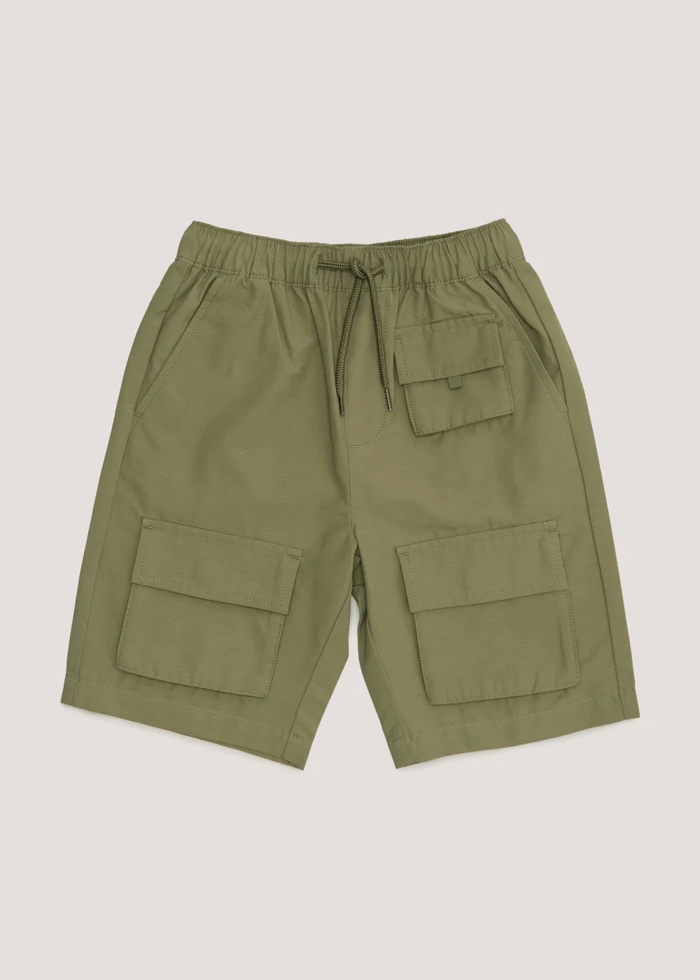 Boys Khaki Cargo Shorts (4-13yrs) - Age 7 Years Image 1