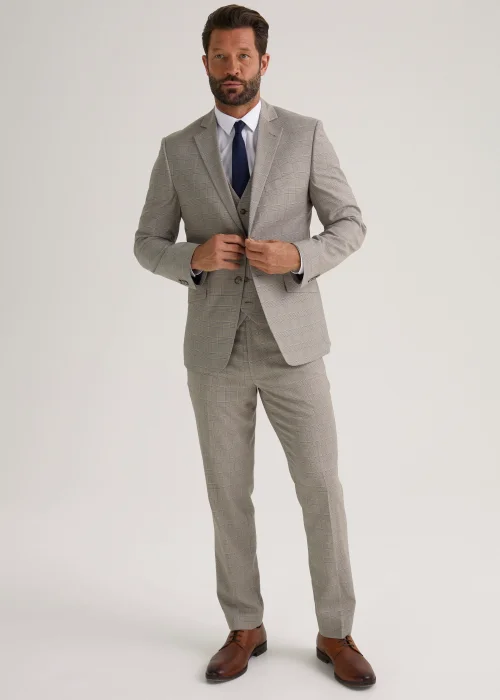 Taylor & Wright Gibson Brown Slim Fit Suit Jacket - 38 Chest Short Image 4