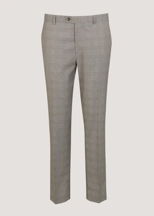 Taylor & Wright Gibson Brown Slim Fit Suit Trousers - 32 Waist 29 Leg Image 5