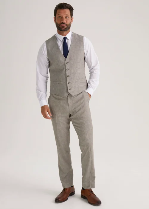 Taylor & Wright Gibson Brown Slim Fit Suit Trousers - 32 Waist 29 Leg Image 4