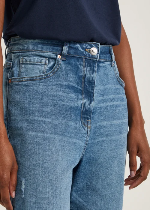 Ava Mid Wash Mom Jeans (Long Length) - 8/L33 Image 3