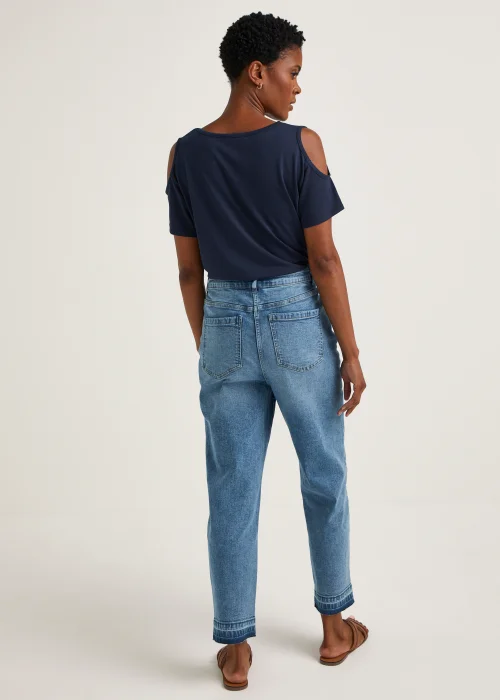 Ava Mid Wash Mom Jeans (Long Length) - 8/L33 Image 2
