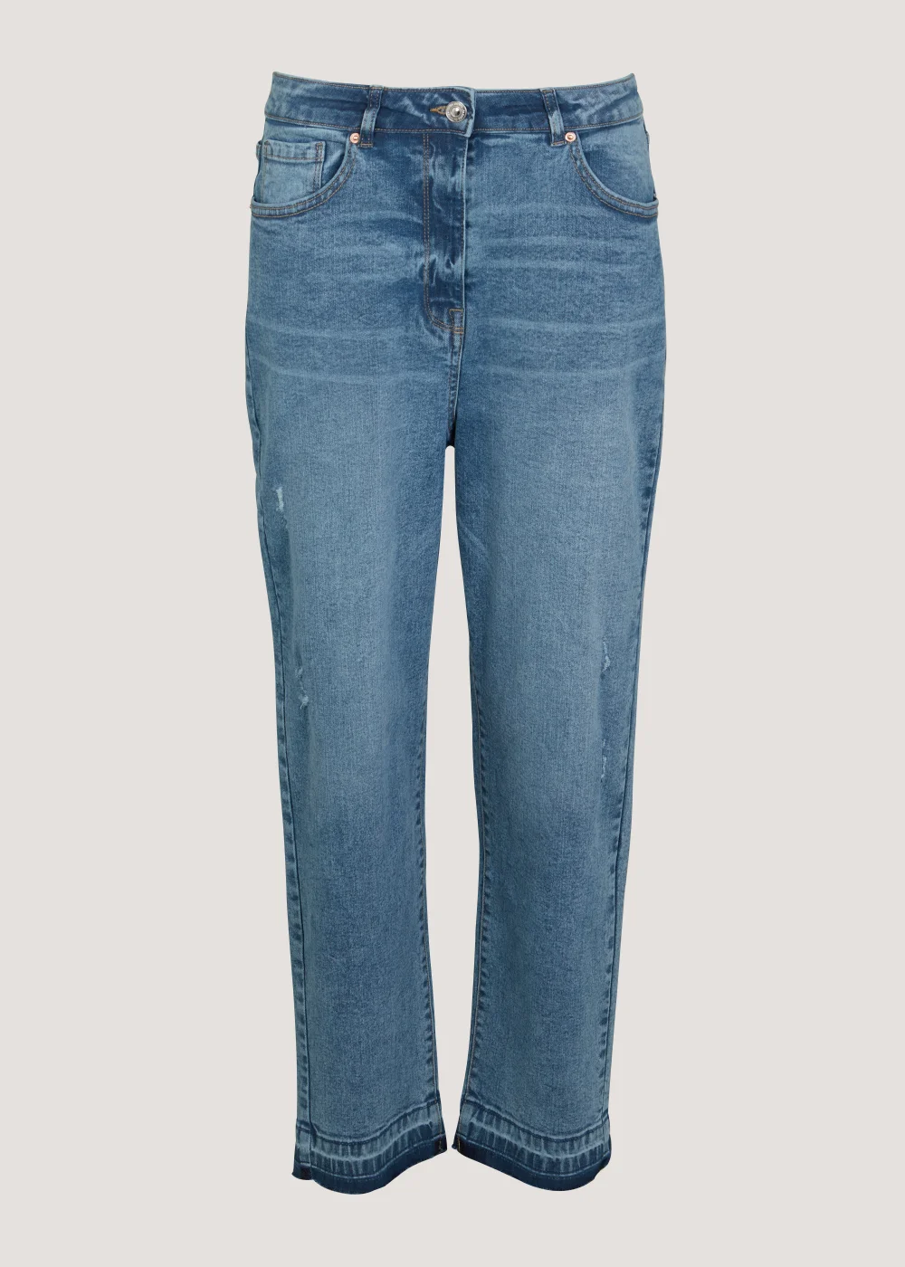 Ava Mid Wash Mom Jeans (Long Length) - 8/L33 Image 5
