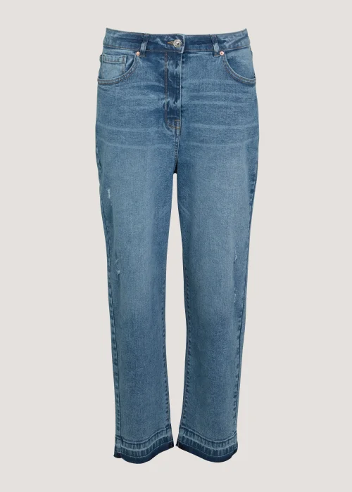 Ava Mid Wash Mom Jeans (Long Length) - 8/L33 Image 5