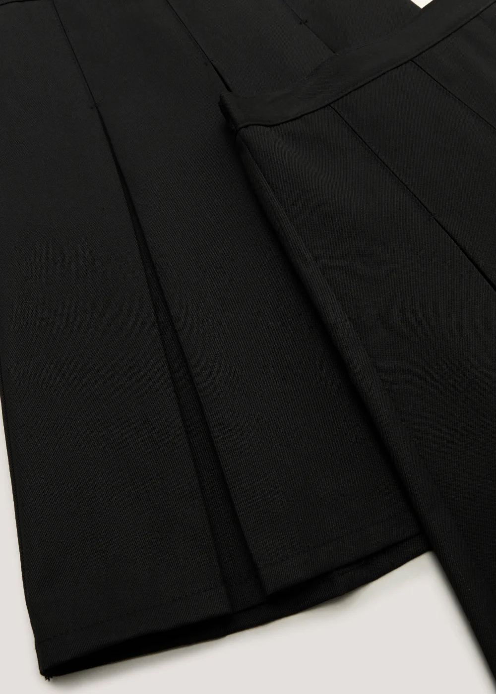 Girls 2 Pack Black Long Length Box Pleat School Skirts (6-16yrs) - 6 Yrs Image 2