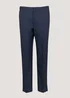Taylor & Wright Navy Check Flexi Waist Trousers - 32 Waist 29 Leg Image 1