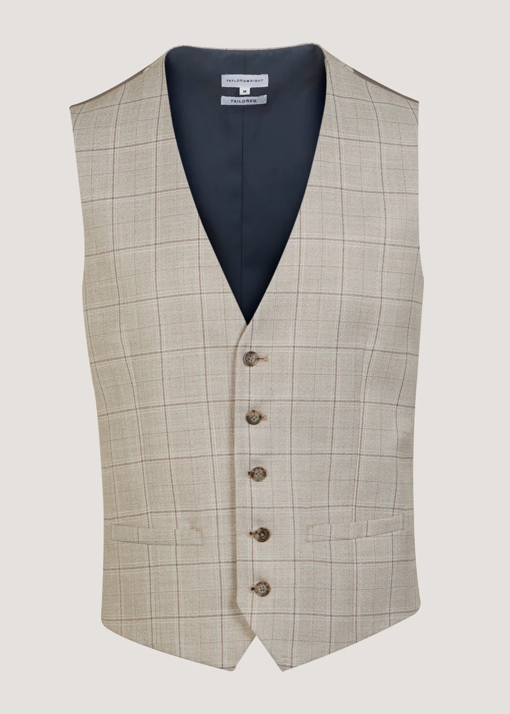 Taylor & Wright Hoffman Brown Suit Waistcoat - Small Image 5