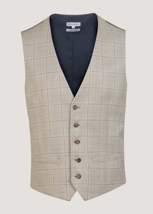 Taylor & Wright Hoffman Brown Suit Waistcoat - Small Image 5