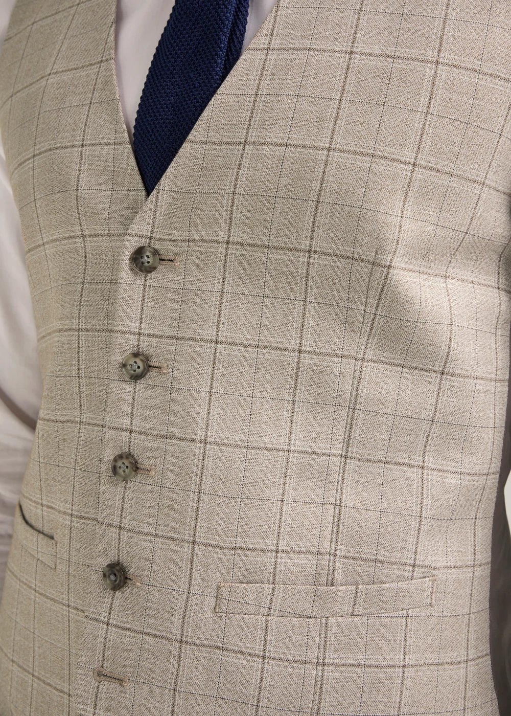 Taylor & Wright Hoffman Brown Suit Waistcoat - Small Image 3