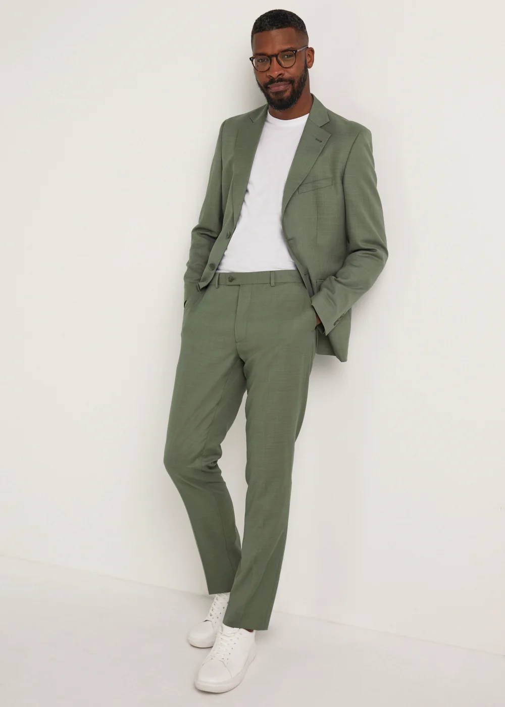 Taylor & Wright Eastwood Olive Slim Fit Suit Jacket - 36 Chest Regular Image 4