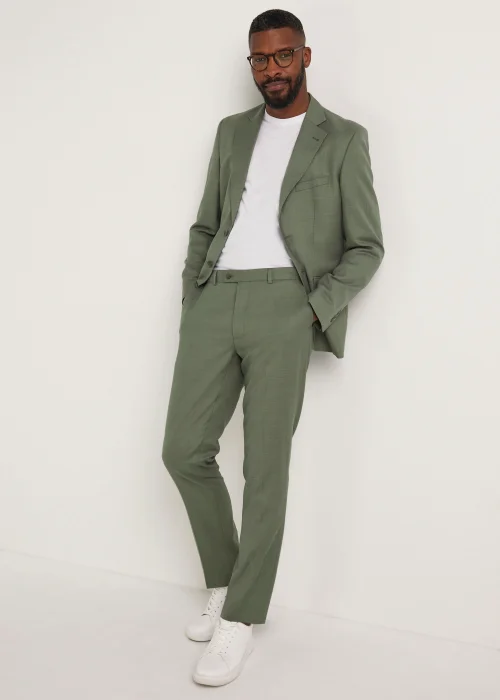 Taylor & Wright Eastwood Olive Slim Fit Suit Jacket - 36 Chest Regular Image 4