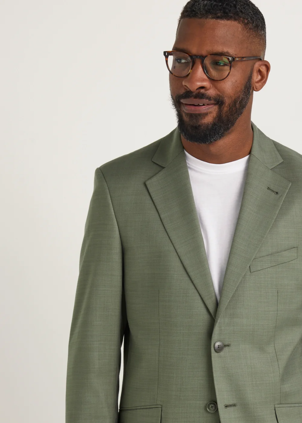 Taylor & Wright Eastwood Olive Slim Fit Suit Jacket - 36 Chest Regular Image 3