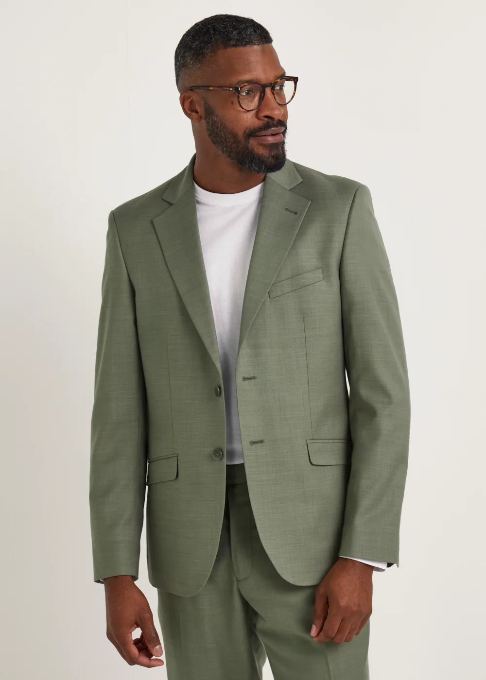 Taylor & Wright Eastwood Olive Slim Fit Suit Jacket - 36 Chest Regular Image 1