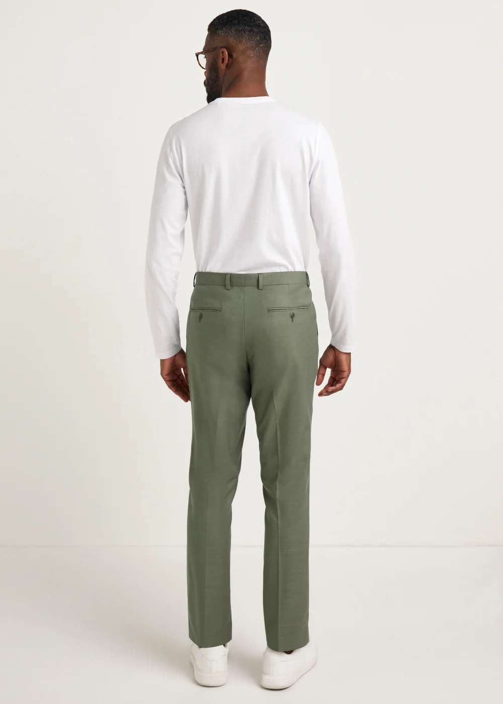 Taylor & Wright Eastwood Olive Slim Fit Suit Trousers - 30 Waist 31 Leg Image 2