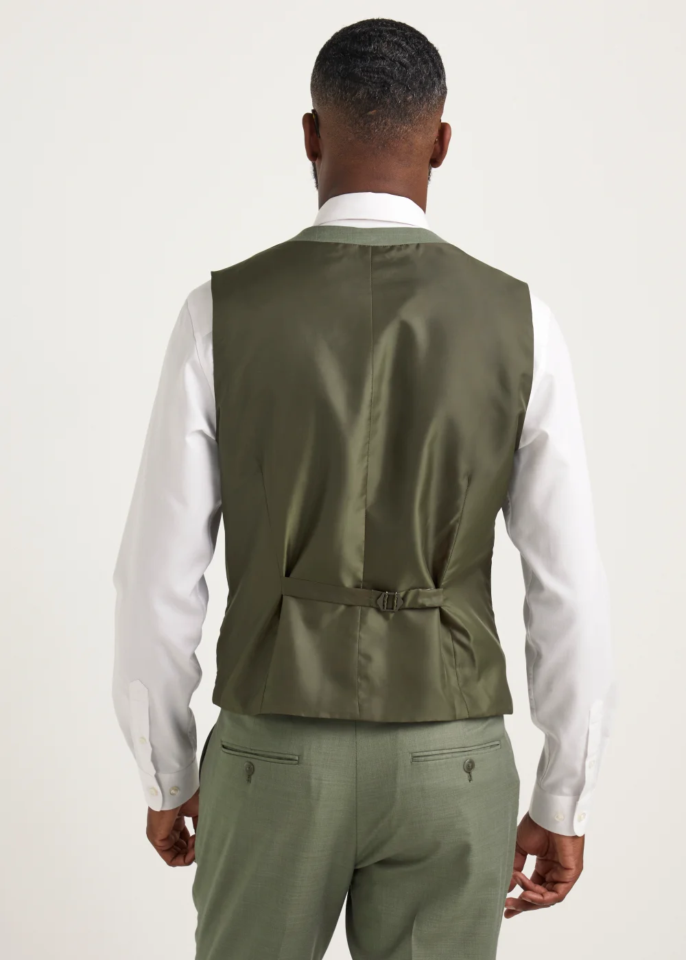 Taylor & Wright Eastwood Olive Waistcoat - Small Image 2