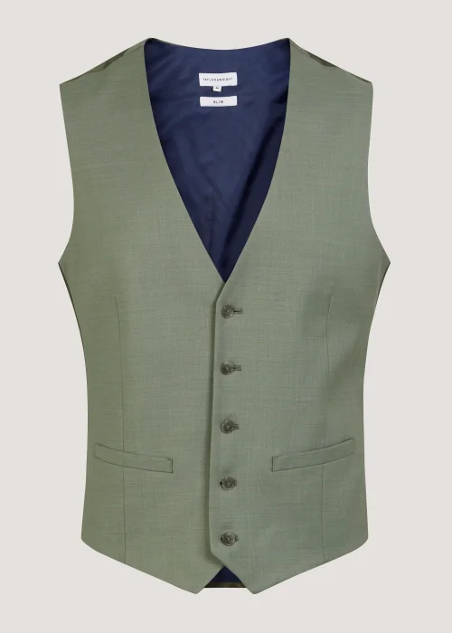Taylor & Wright Eastwood Olive Waistcoat - Small Image 5
