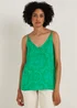 Green Tile Print Cami Top - Size 8 Image 1