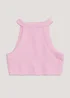 Girls Candy Couture Light Pink Racer Top (9-16yrs) - Age 9 Years Image 1