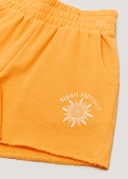 Girls Candy Couture Orange Boxer Shorts (9-16yrs) - Age 9 Years Image 2
